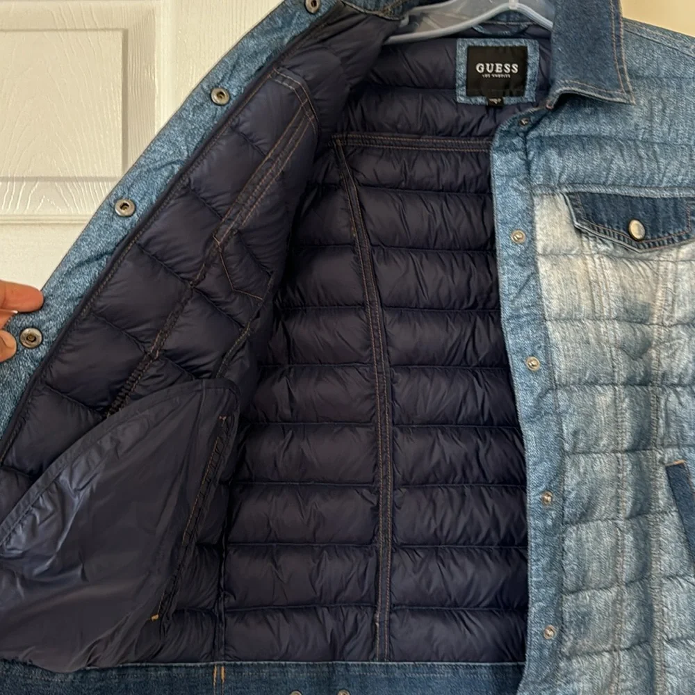 Guess Los Angeles Denim puffer jacket - Picture 12 of 13